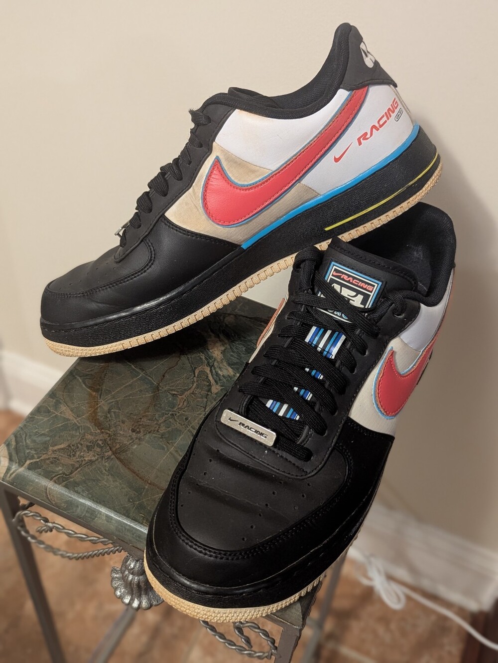Nike Air Force 1 Low Racing All Star Men 11 Motorsport Black Red AH8462-004